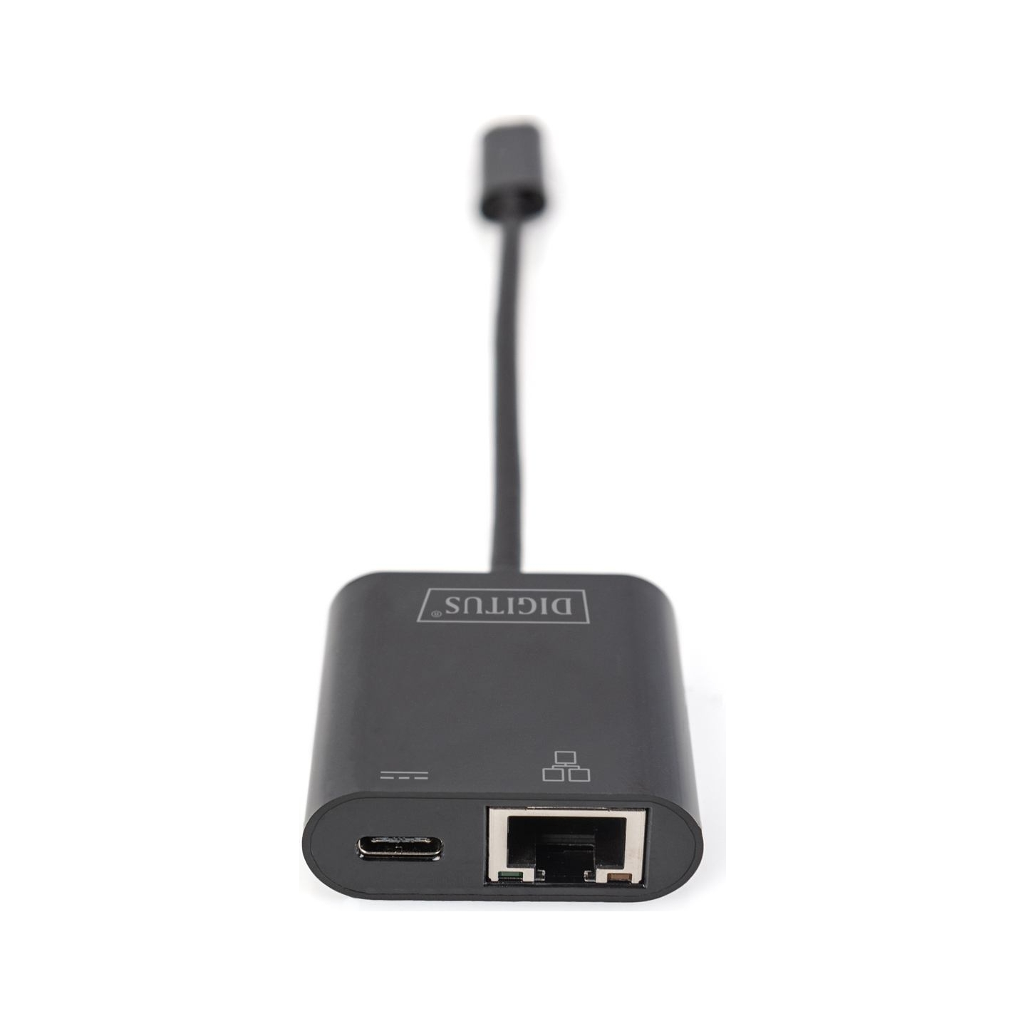 Digitus | USB-Type-C Gigabit Ethernet Adapter + PD with power delivery function | DN-3027 | Black | USB-C port to a Gigabit netw
