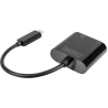 Digitus | USB-Type-C Gigabit Ethernet Adapter + PD with power delivery function | DN-3027 | Black | USB-C port to a Gigabit netw