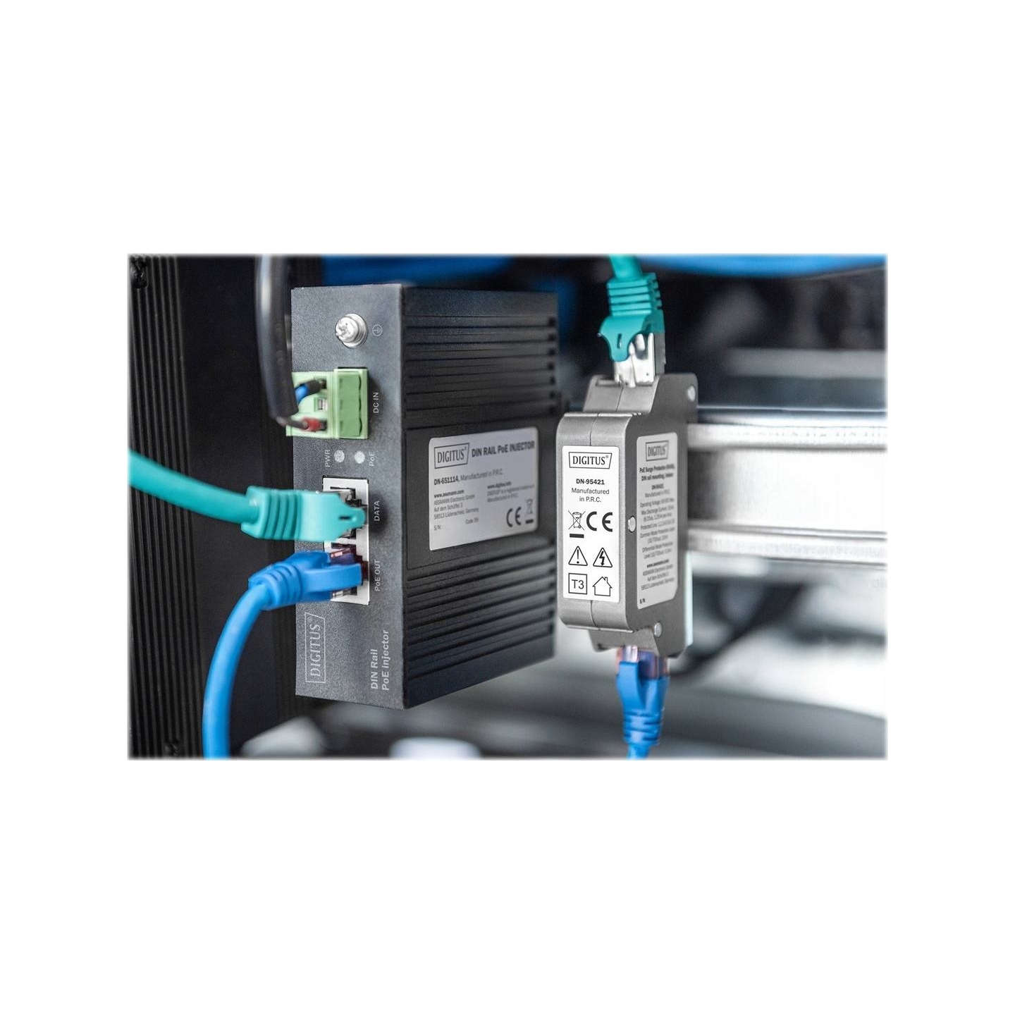 Digitus | PoE surge protector, RJ45 | DN-95421 | Sockets quantity 1