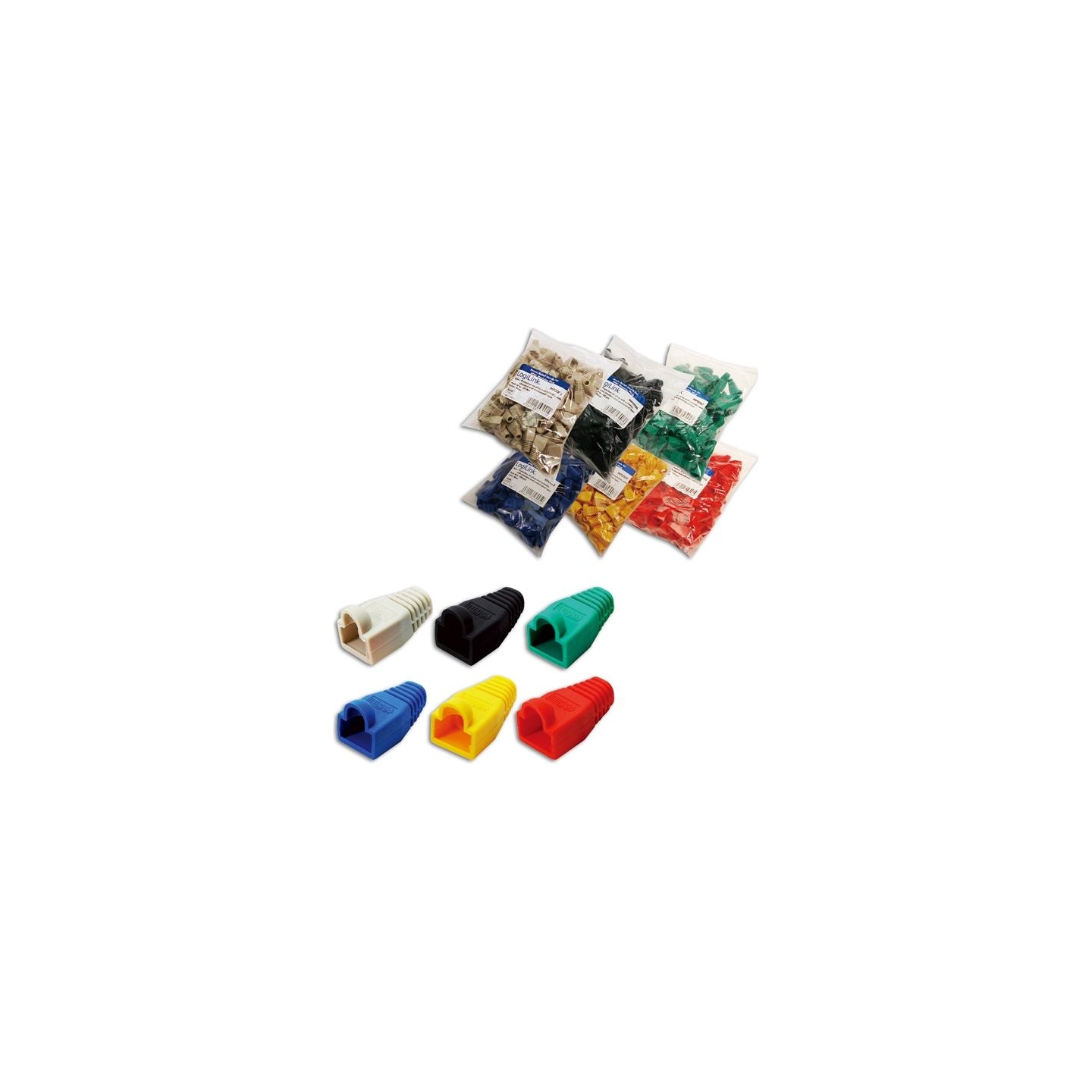Logilink MP0005 | Keystone jack GREY RJ45 SR-V11 (100pc.) | Grey