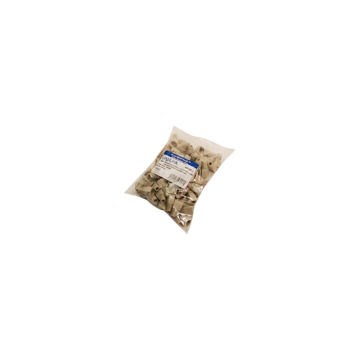 Logilink MP0005 | Keystone jack GREY RJ45 SR-V11 (100pc.) | Grey