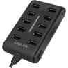 Logilink | USB Hub 10-Port USB2.0 with power adapter 3.5A | UA0125