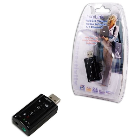 Logilink | USB Audio adapter, 7.1 sound effect