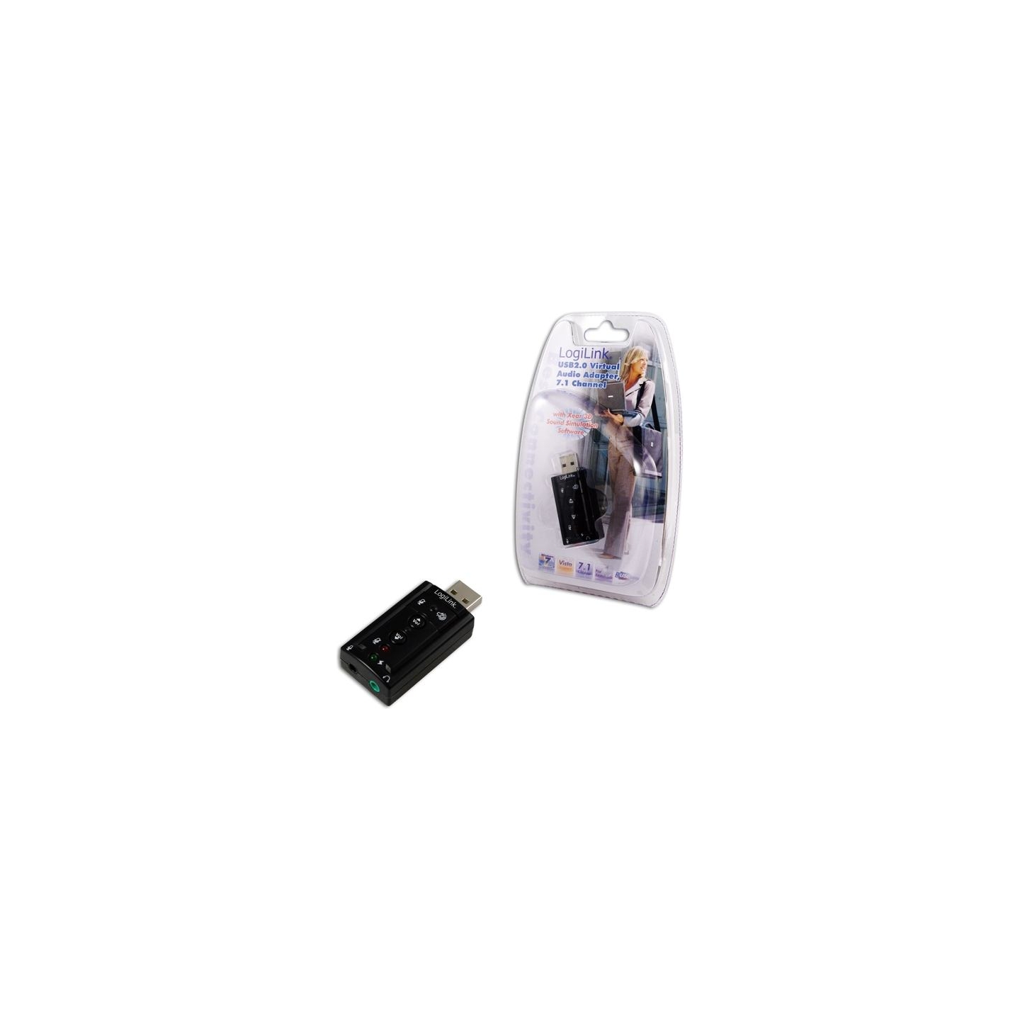 Logilink | USB Audio adapter, 7.1 sound effect