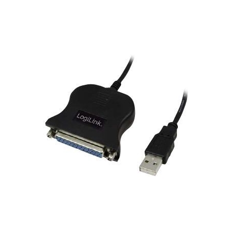 Logilink | USB 2.0 adapter to Paralel (LPT)  DB25 , 1,8m | USB-A to LPT USB A male | DB25