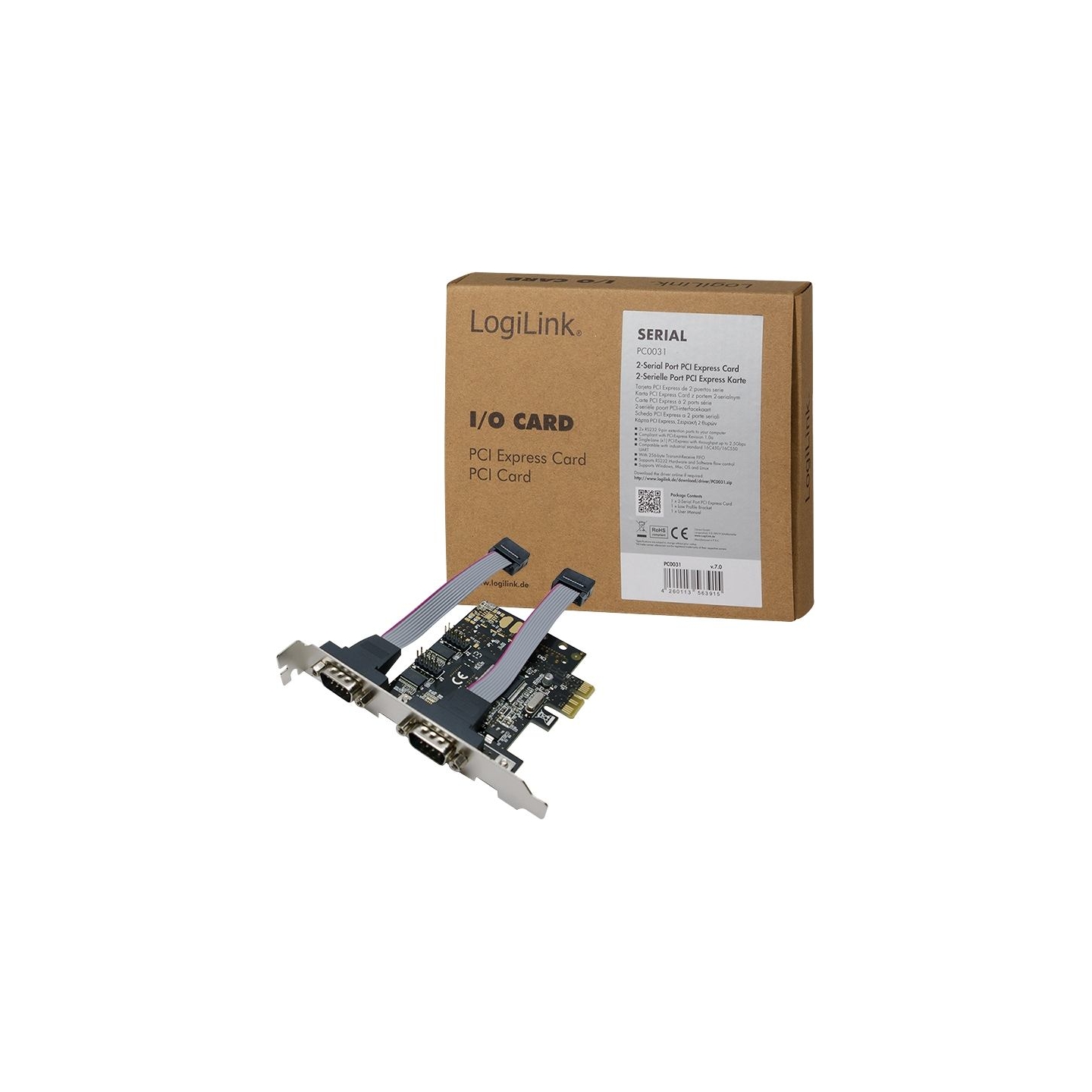 Logilink | 2 x serial (COM) | PCIe