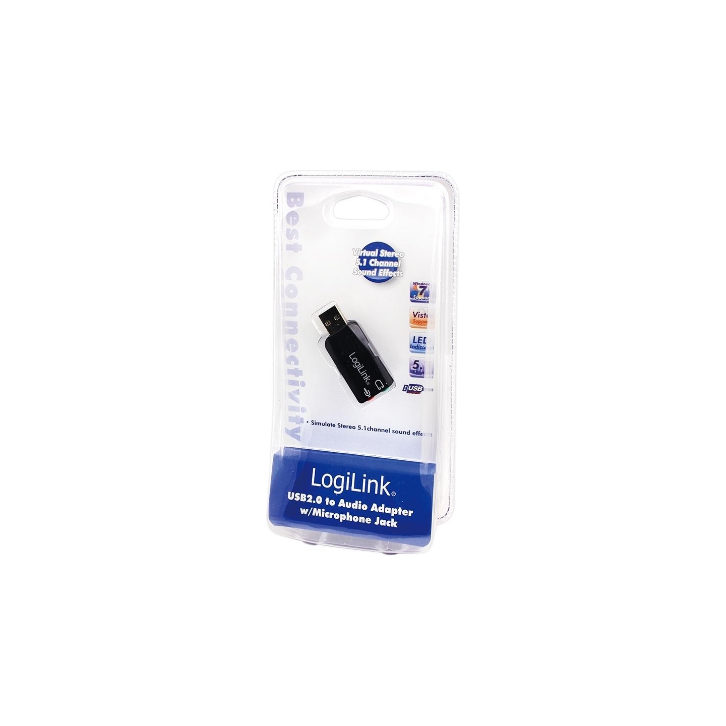 Logilink | USB Audio adapter, 5.1 sound effect