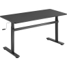 Logilink Manually adjustable sit-stand desk EO0027 | 70-117 cm | Maximum load weight 40 kg | Black