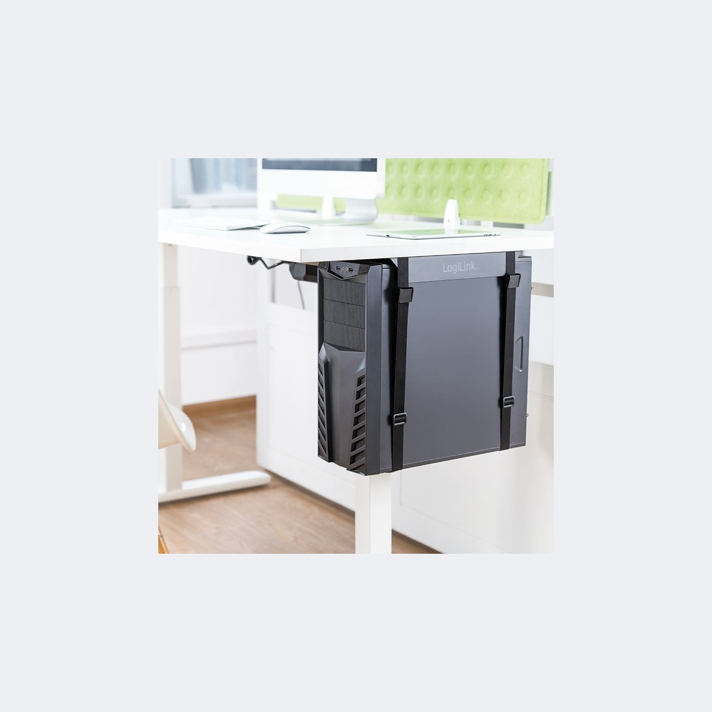 Logilink EO0009 Adjustable Under-Desk CPU Mount, strap | Logilink