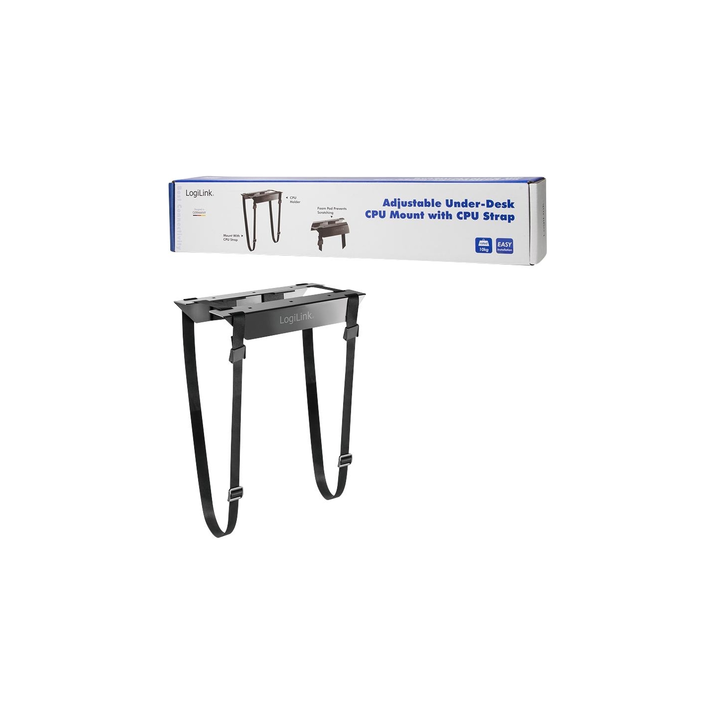 Logilink EO0009 Adjustable Under-Desk CPU Mount, strap | Logilink