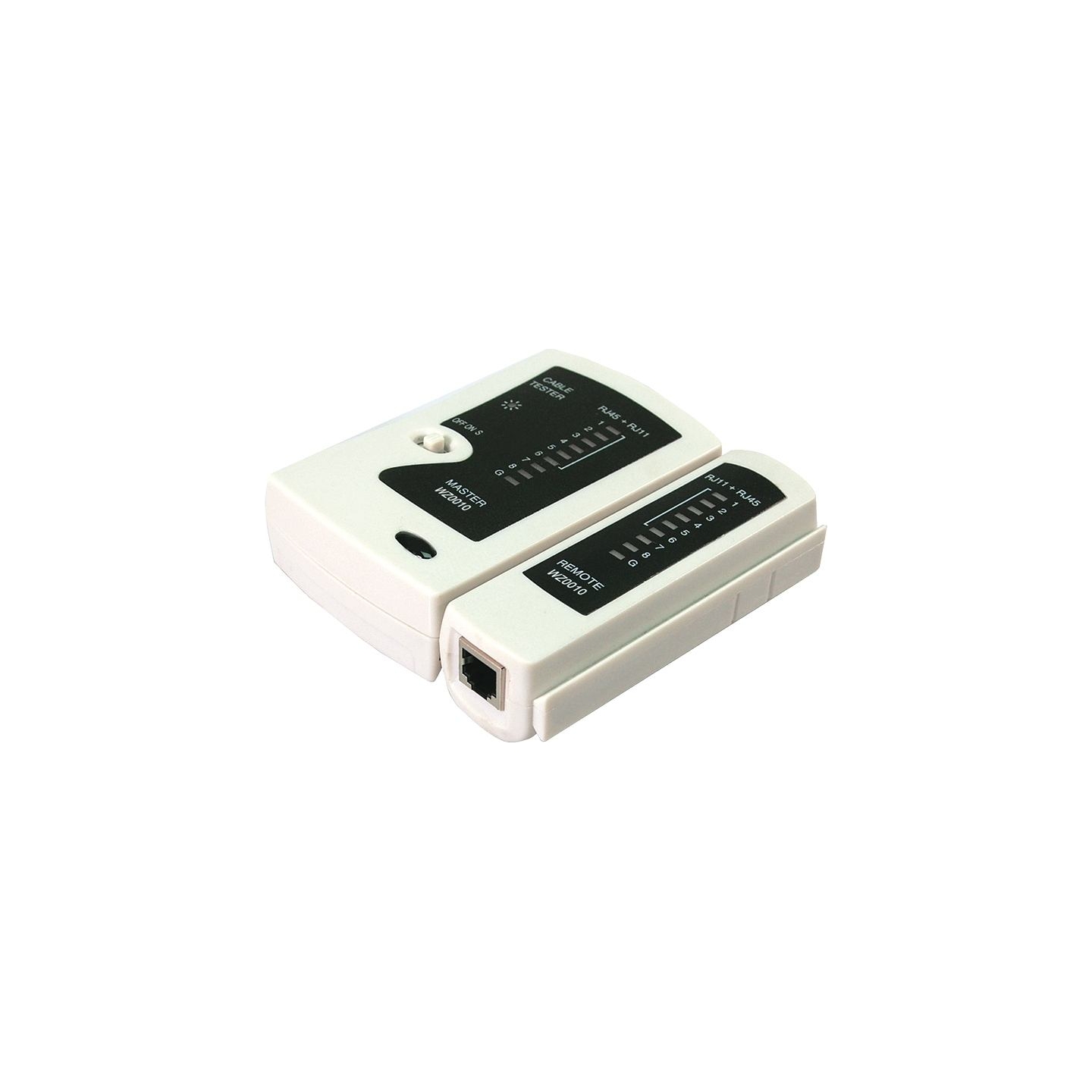 Logilink | Cable tester for RJ11, RJ12 and RJ45 with remote unit
