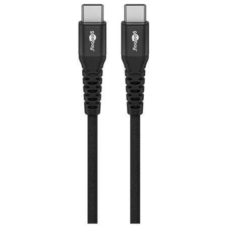 Goobay | USB-C Supersoft Textile Cable with Metal Plugs | 73954