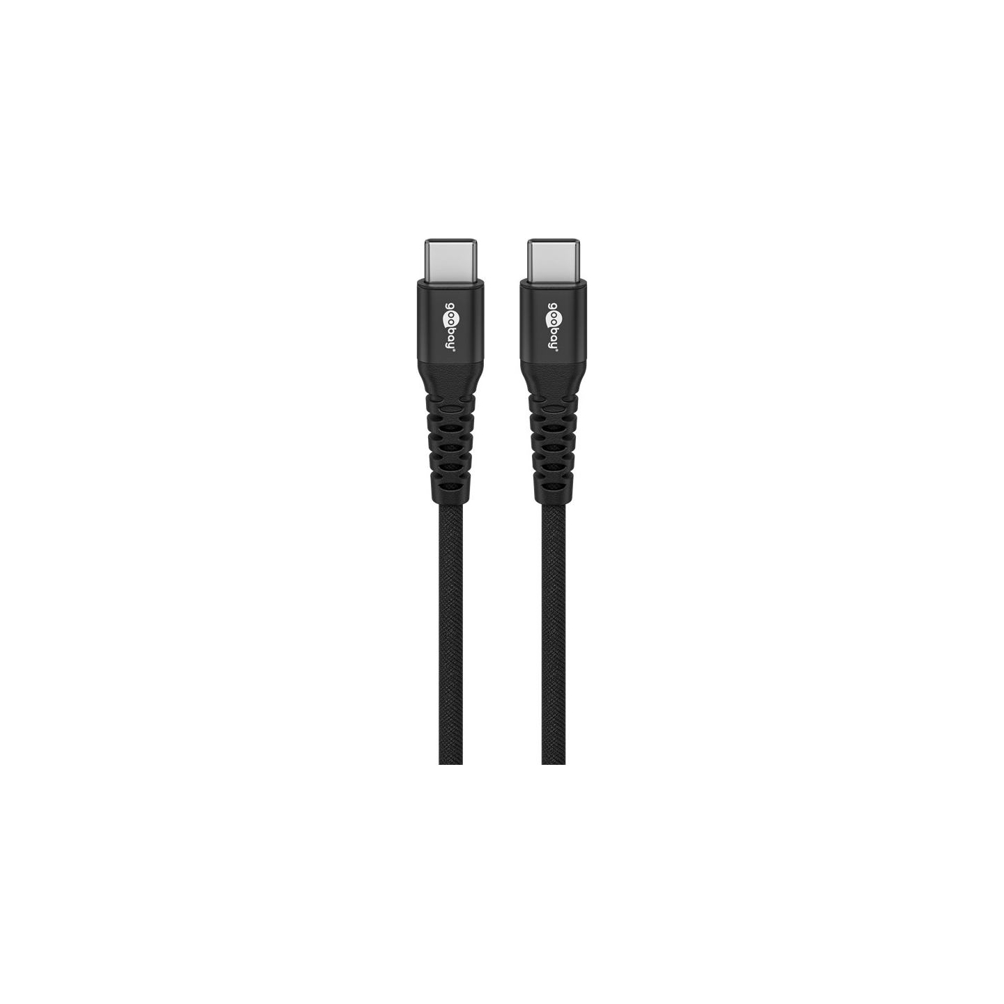 Goobay | USB-C Supersoft Textile Cable with Metal Plugs | 73954