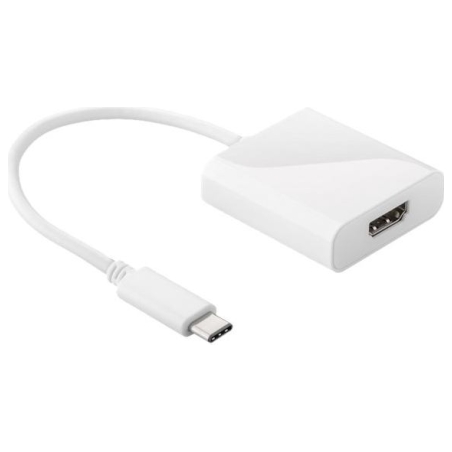 Goobay | USB-C HDMI adapter | 66259 | White | USB-C male | HDMI female (Type A) | 0.2 m