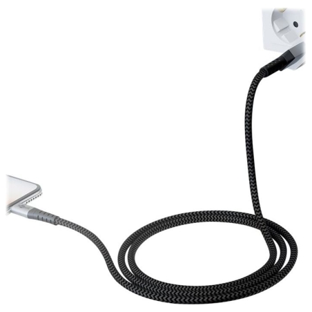 Goobay | Lightning to USB-A Textile Cable with Metal Plugs | 49268 | USB-A to Lightning