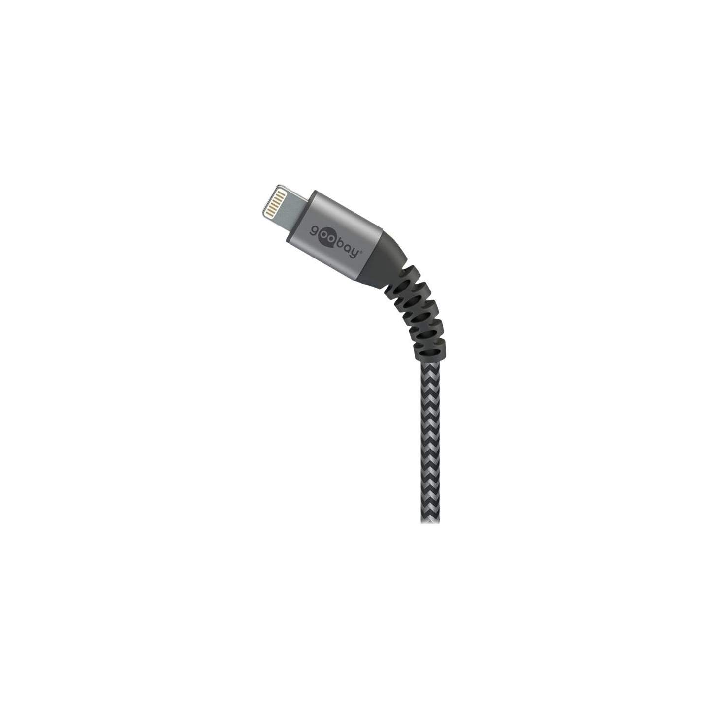 Goobay | Lightning to USB-A Textile Cable with Metal Plugs | 49268 | USB-A to Lightning