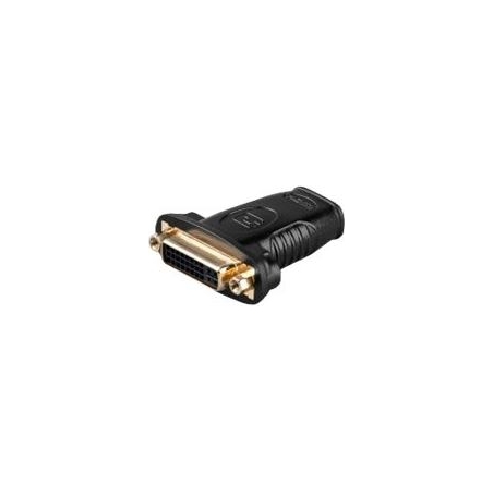 Goobay | HDMI/DVI-I adapter, gold-plated | 68690 | Black | HDMI female (Type A) | DVI-I female Dual-Link (24+5 pin)