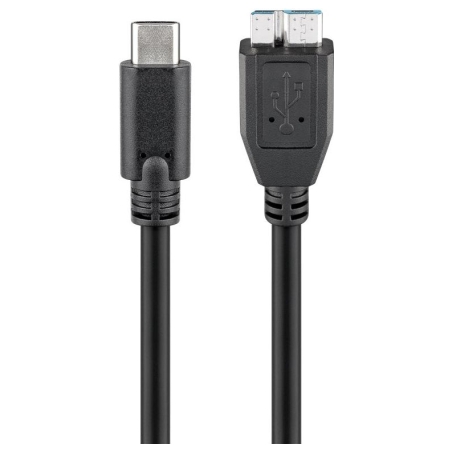Goobay | Round cable | USB-C to micro-B 3.0 cable | 67995 | micro-B 3.0 | USB-C (male)