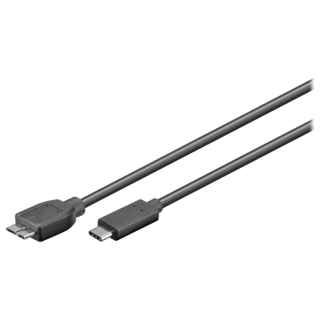 Goobay | Round cable | USB-C to micro-B 3.0 cable | 67995 | micro-B 3.0 | USB-C (male)