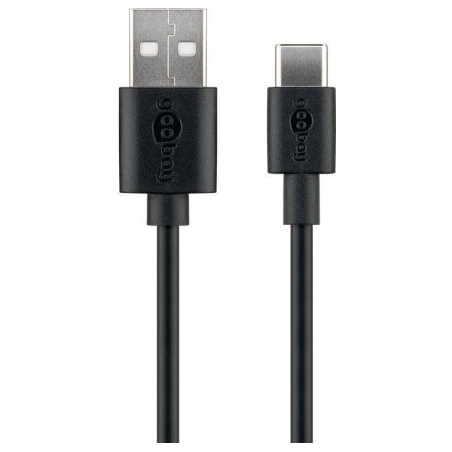 Goobay 59122 USB 2.0 cable (USB-C™ to USB A), black | Goobay | USB-C to USB-A