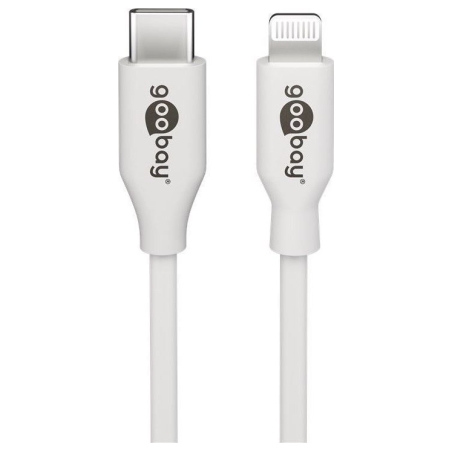 Goobay | Lightning - USB-C USB charging and sync cable | USB-C to Lightning Apple Lightning male (8-pin) | USB-C male