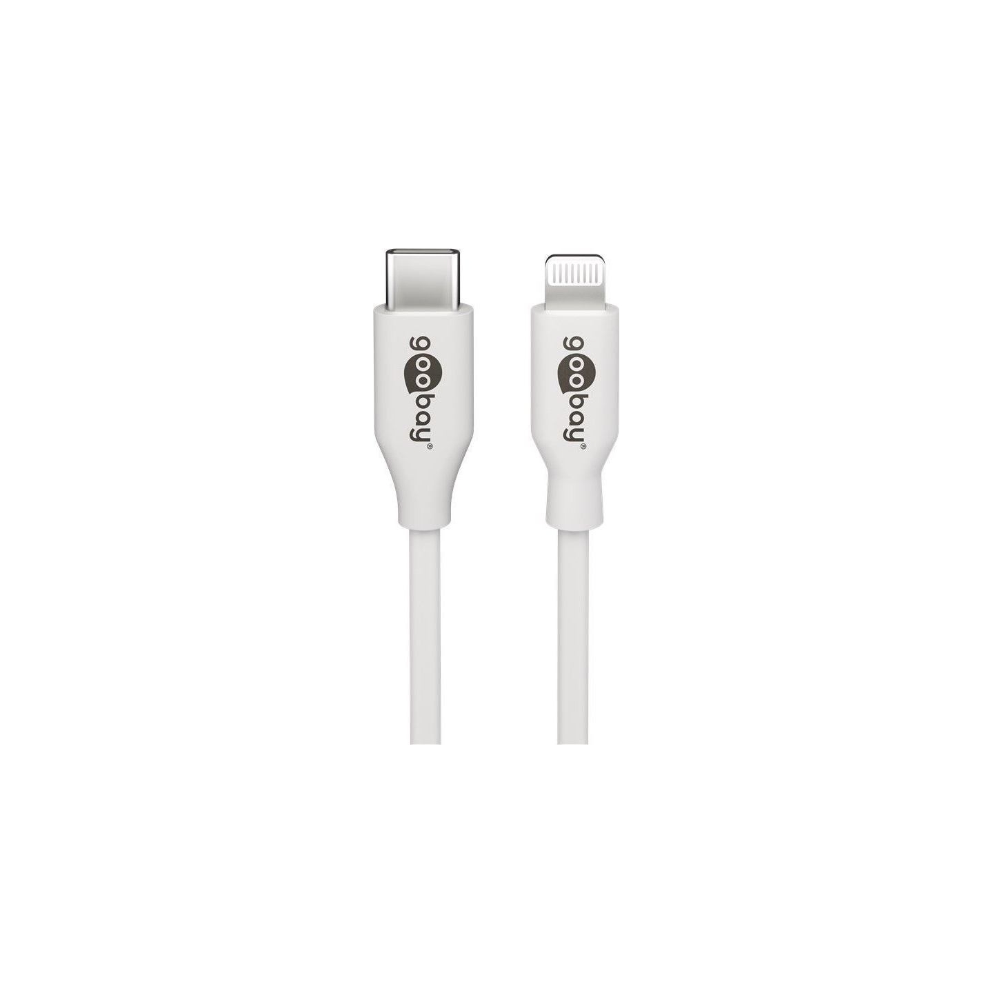 Goobay | Lightning - USB-C USB charging and sync cable | USB-C to Lightning Apple Lightning male (8-pin) | USB-C male
