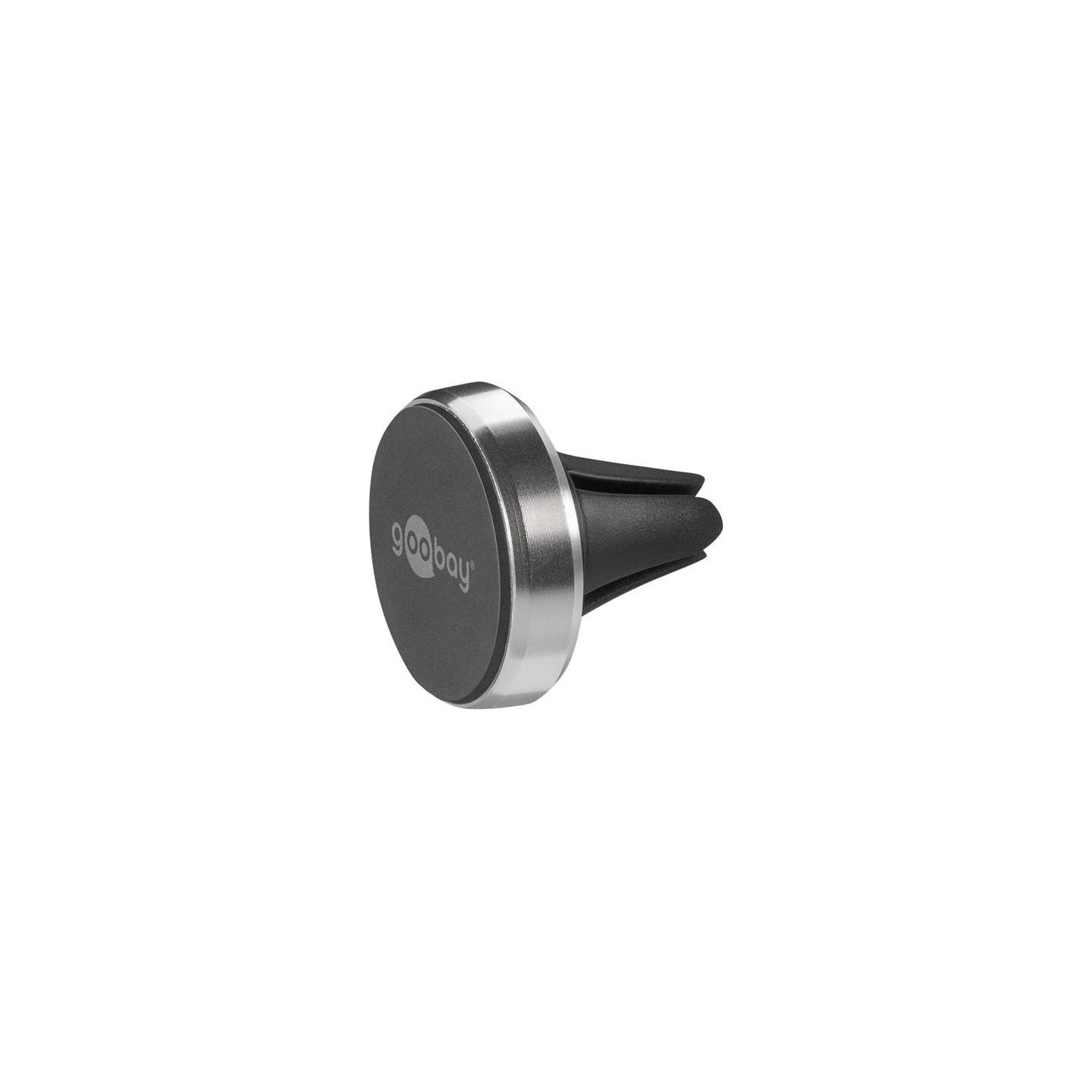 Goobay | Magnetic mount Metal Slim Design for smartphones (35mm) | 38685 | Black/Silver | Magnetic holder is suitable for almost
