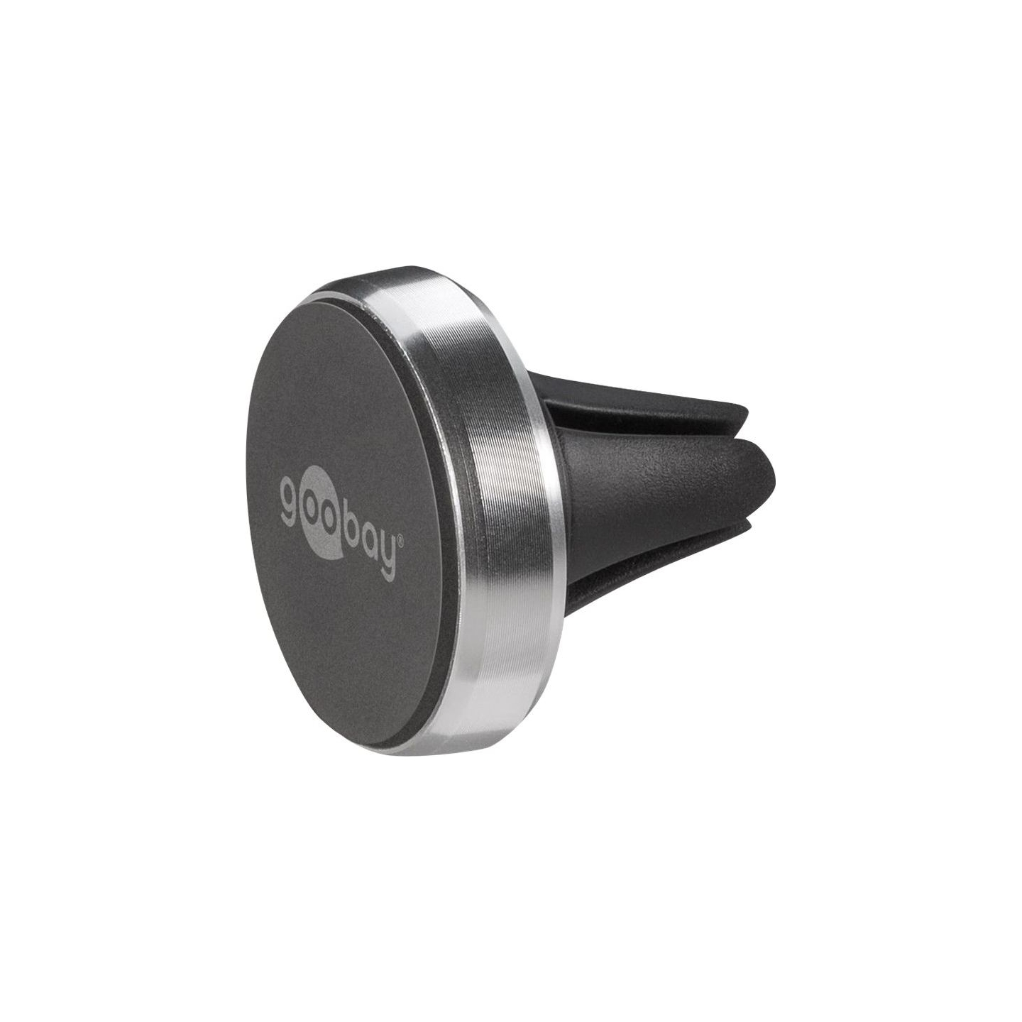 Goobay | Magnetic mount Metal Slim Design for smartphones (35mm) | 38685 | Black/Silver | Magnetic holder is suitable for almost