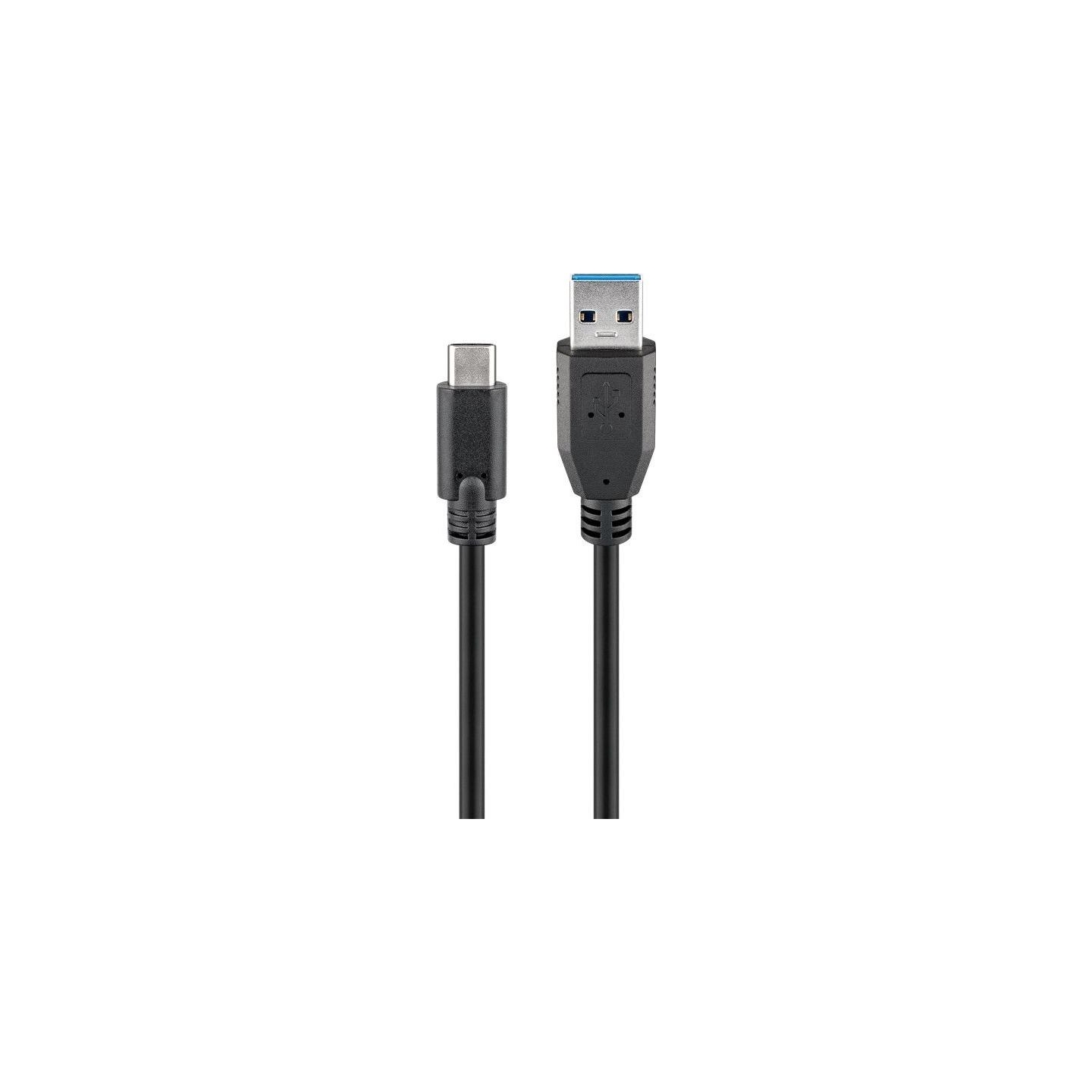 Goobay 71221 USB-C to USB A 3.0 cable, black, 2m | Goobay | USB-C to USB-A USB-C male | USB 3.0 male (type A)