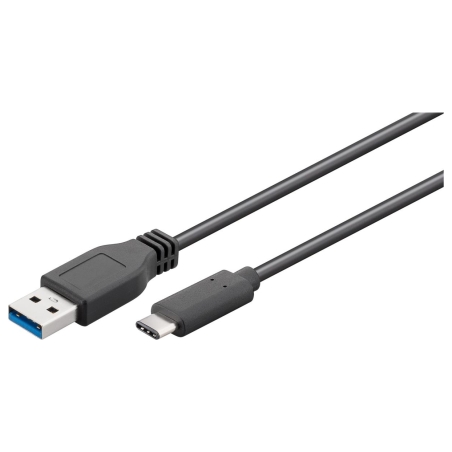 Goobay 71221 USB-C to USB A 3.0 cable, black, 2m | Goobay | USB-C to USB-A USB-C male | USB 3.0 male (type A)