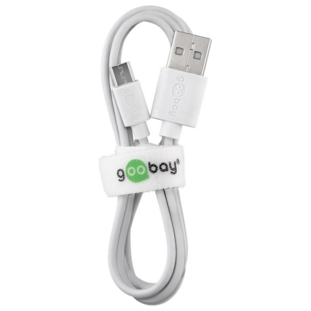 Goobay | Micro USB charging and sync cable | 43837 | USB-A 2.0 to Micro-USB USB 2.0 male (type A) | USB 2.0 micro male (type B)