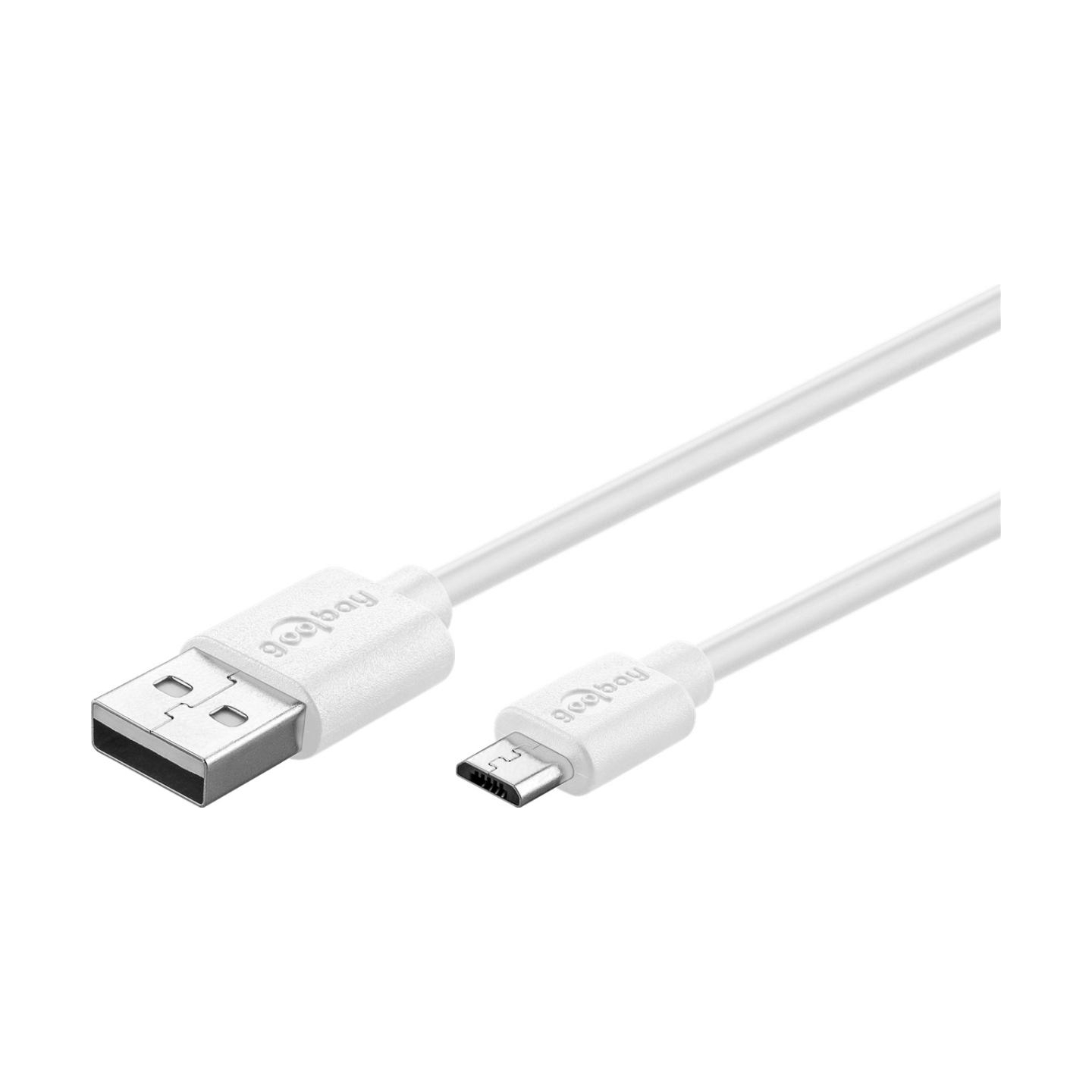 Goobay | Micro USB charging and sync cable | 43837 | USB-A 2.0 to Micro-USB USB 2.0 male (type A) | USB 2.0 micro male (type B)