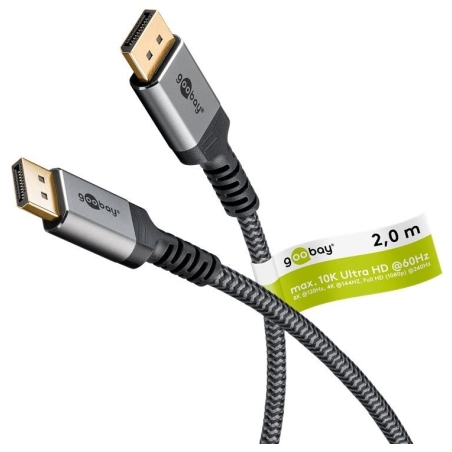 Goobay | DisplayPort Cable 2.0/2.1, 80 Gbit/s | 75685 | DisplayPort to DisplayPort
