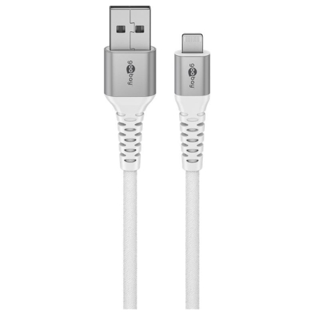 Goobay | Lightning USB-A Supersoft Textile Cable with Metal Plugs | 74511