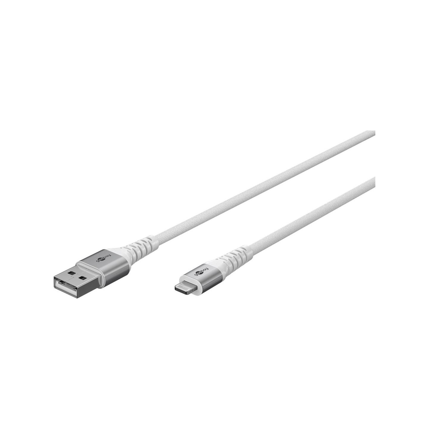 Goobay | Lightning USB-A Supersoft Textile Cable with Metal Plugs | 74511