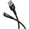 Goobay | Lightning USB-A Supersoft Textile Cable with Metal Plugs | 74504
