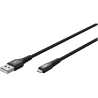 Goobay | Lightning USB-A Supersoft Textile Cable with Metal Plugs | 74504
