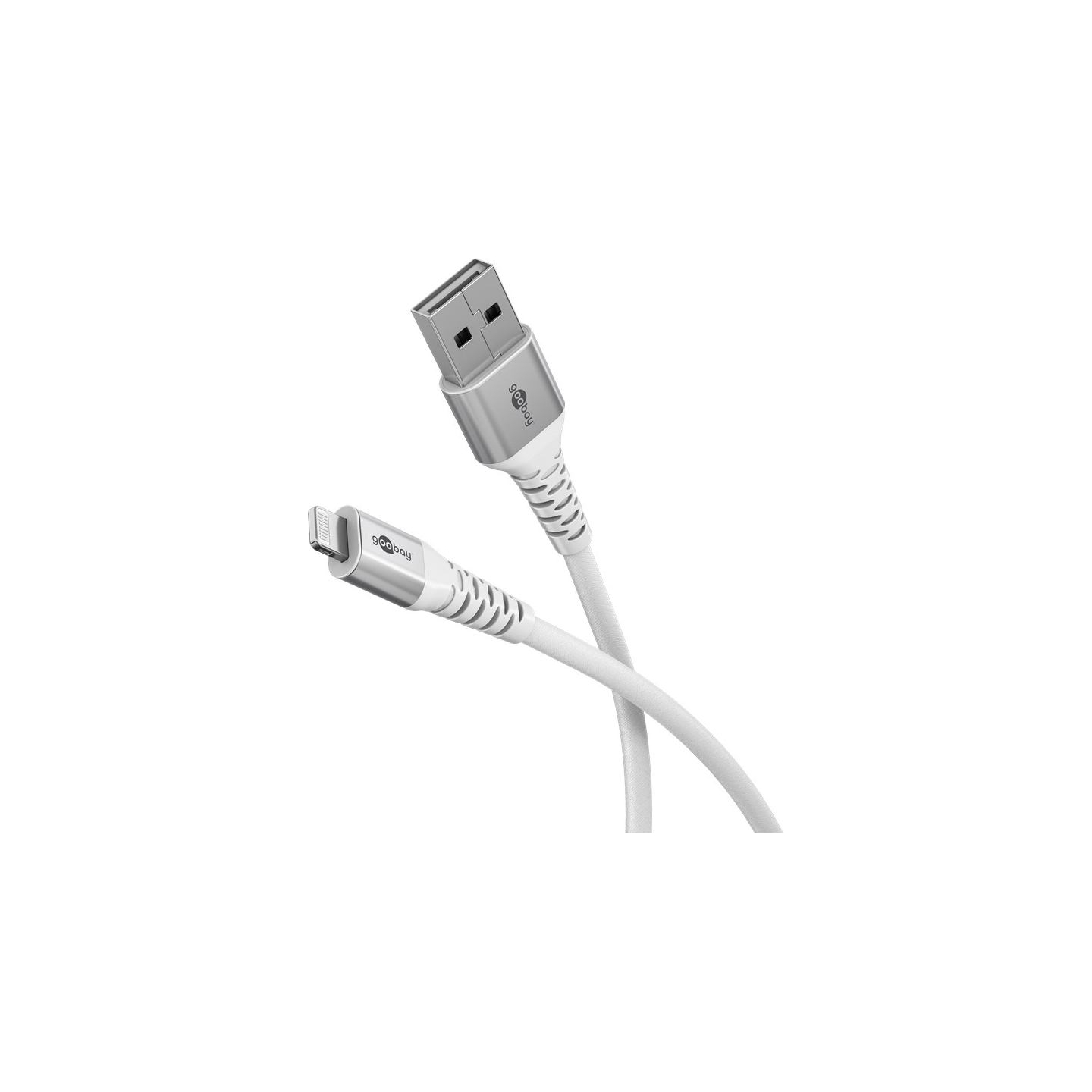 Goobay | Lightning USB-A Supersoft Textile Cable with Metal Plugs | 74512