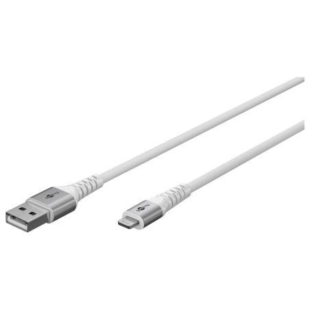Goobay | Lightning USB-A Supersoft Textile Cable with Metal Plugs | 74512