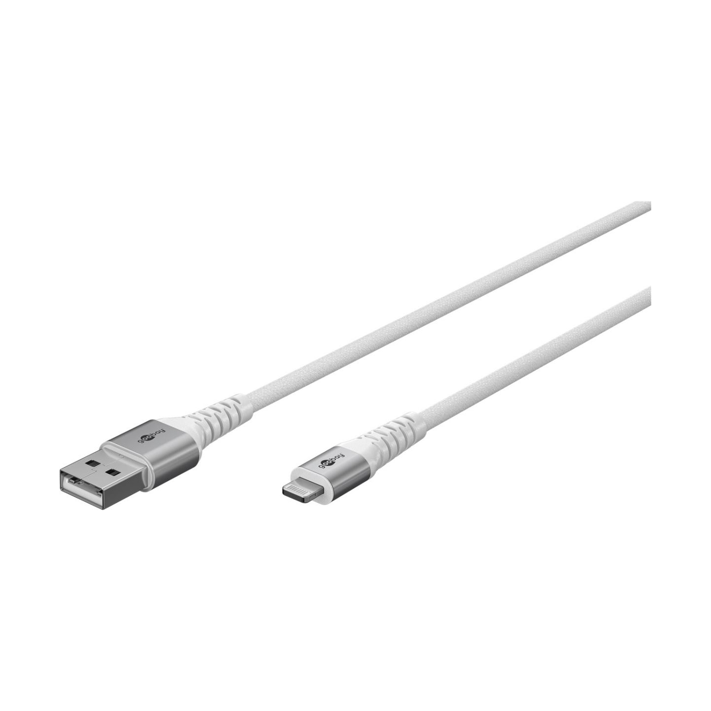 Goobay | Lightning USB-A Supersoft Textile Cable with Metal Plugs | 74512