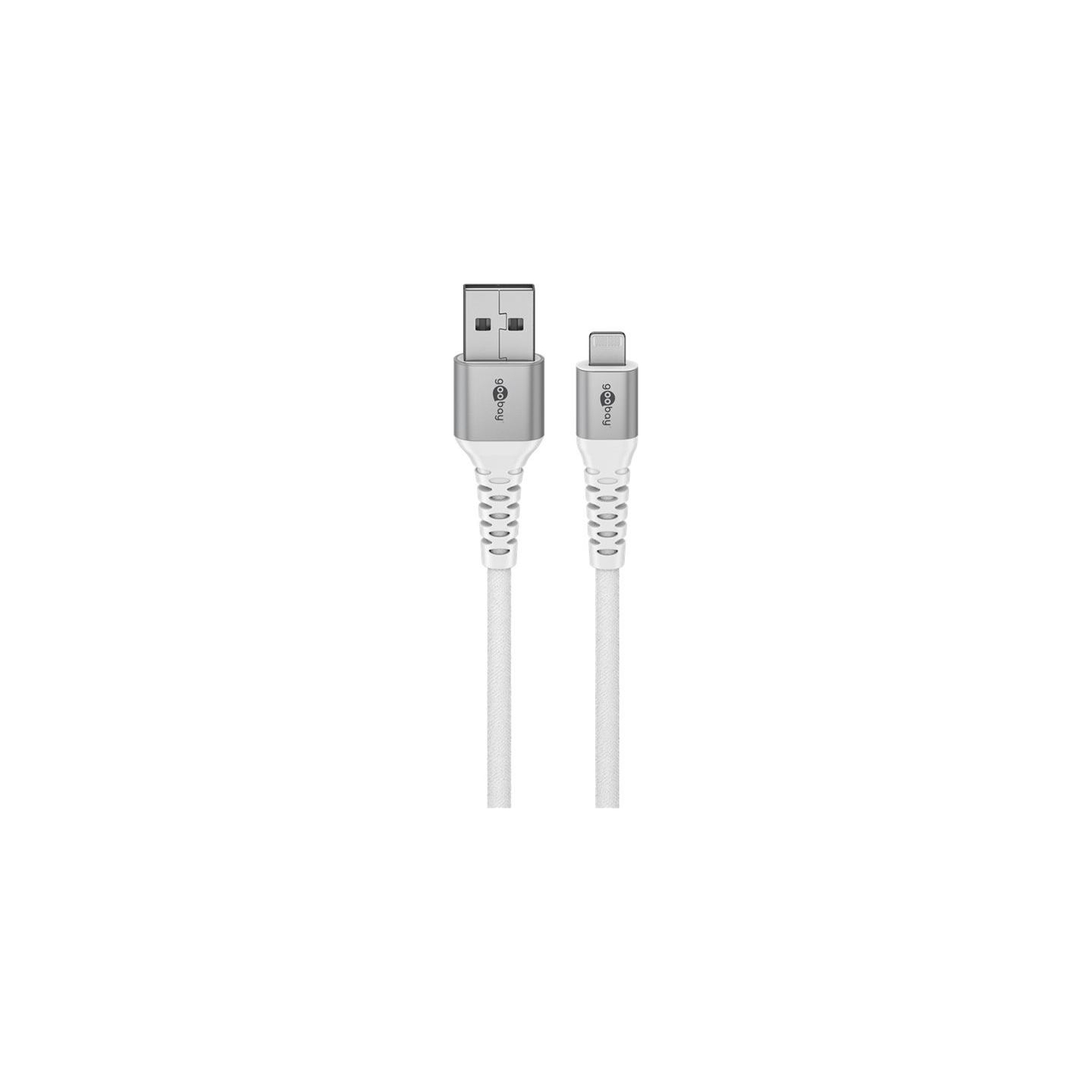 Goobay | Lightning USB-A Supersoft Textile Cable with Metal Plugs | 74512