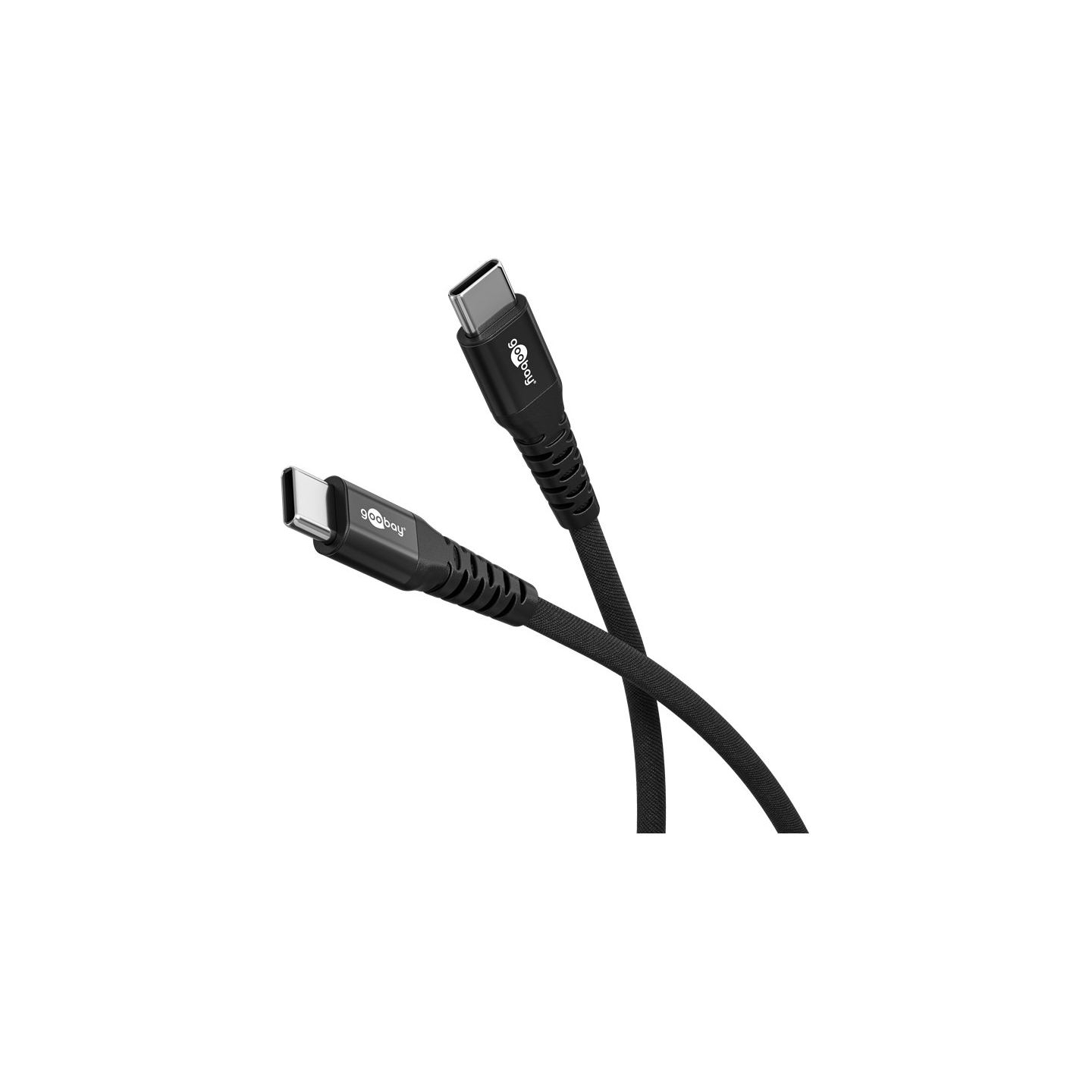 Goobay | USB-C Supersoft Textile Cable with Metal Plugs, 1 m