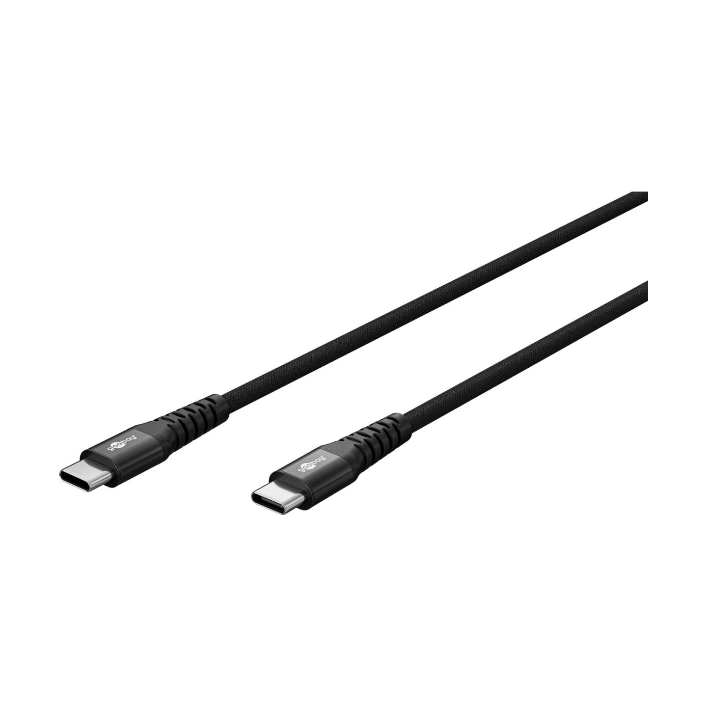 Goobay | USB-C Supersoft Textile Cable with Metal Plugs, 1 m