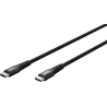 Goobay | USB-C Supersoft Textile Cable with Metal Plugs, 1 m