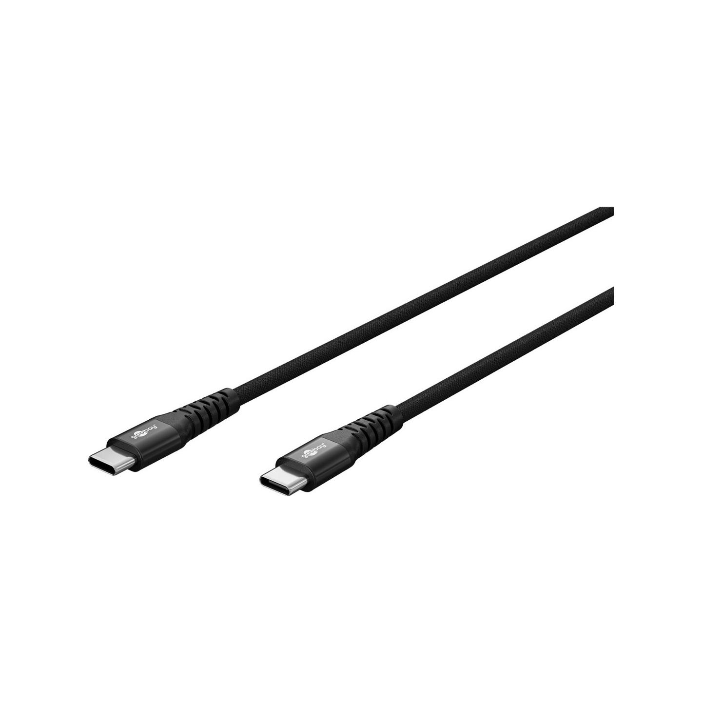 Goobay | USB-C Supersoft Textile Cable with Metal Plugs, 1 m