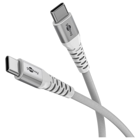 Goobay | USB-C Supersoft Textile Cable with Metal Plugs | 70194
