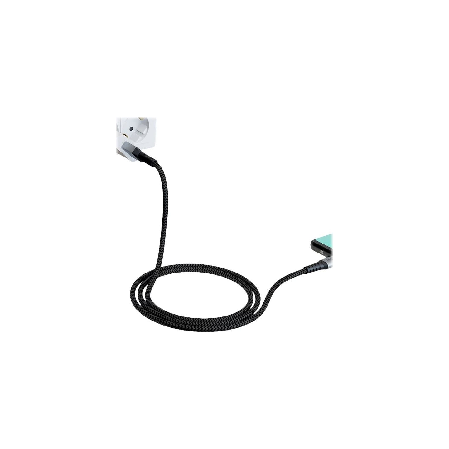 Goobay | USB-C to USB-A Textile Cable with Metal Plugs | 49296 | USB-C to USB-A