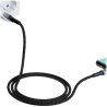 Goobay | USB-C to USB-A Textile Cable with Metal Plugs | 49296 | USB-C to USB-A
