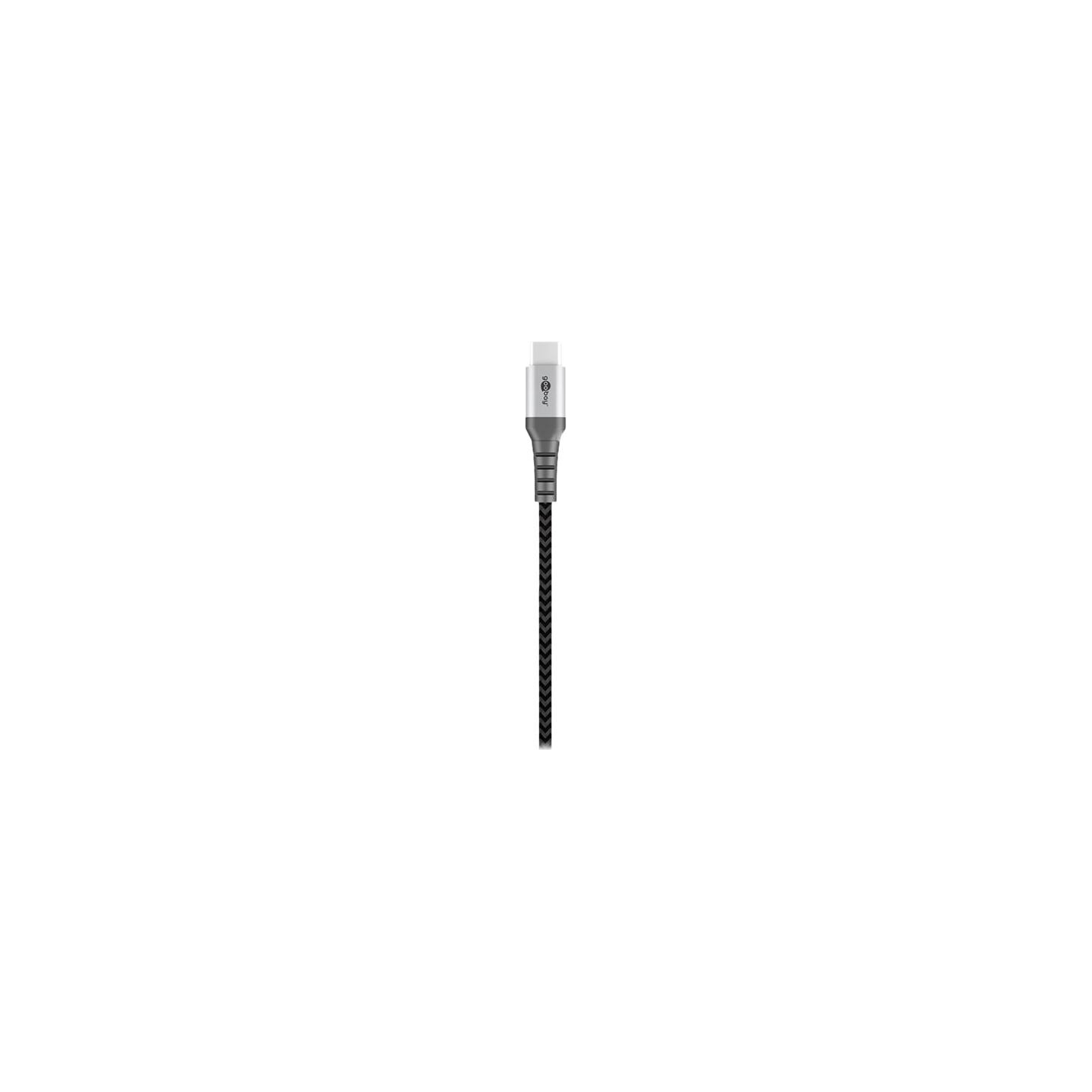 Goobay | USB-C to USB-A Textile Cable with Metal Plugs | 49296 | USB-C to USB-A