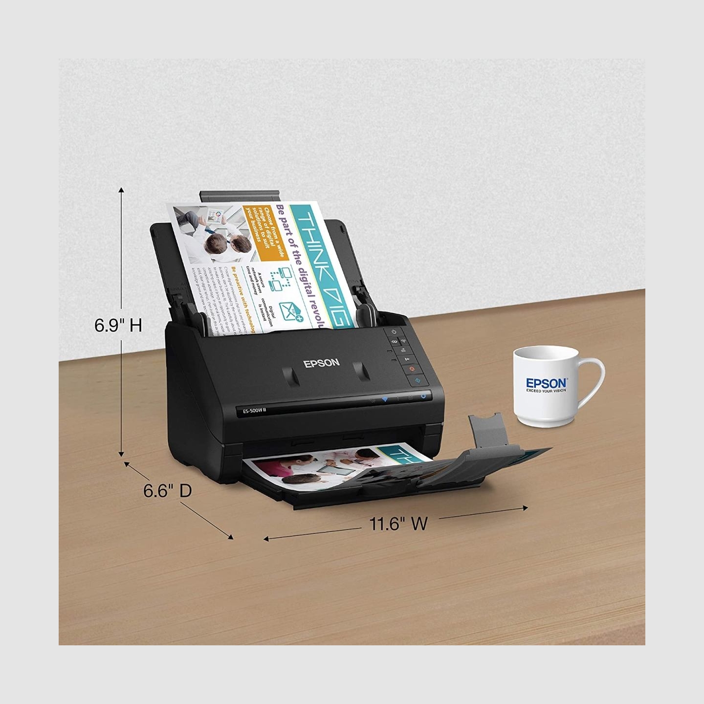 Epson | WorkForce ES-500WII | Colour | Document Scanner